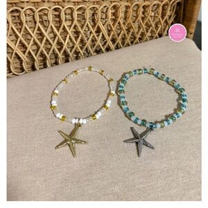 Starfish Beaded Bracelets Set